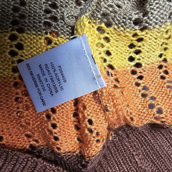 almost famous fall colors knit spaghetti strap crop top women's size 1X - Picture 2 of 9